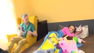 Slender redhead with succulent boobs Nicole Love takes heavy post in her tasty punani