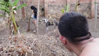 Beautiful teen Angelina Wild is having enthusiastic sex outdoor