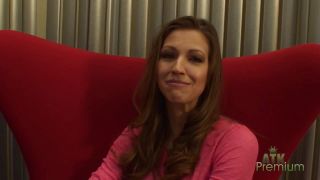 Adorable teen chick with tiny tits named Lina is sucking big dick deepthroat