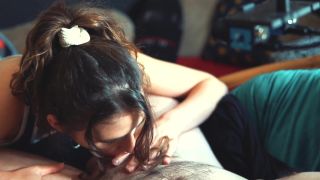 Alluring brunet teen Ellie is fucked and cremapied by boyfriend