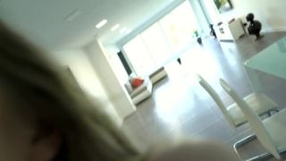 Extravagant blonde Kenna James gets a mouthful of orgasm after crazy sex enjoyable