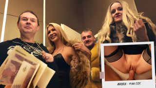 Bald headed guy fucks boobs of redhead pornstar Mckenzie Lee