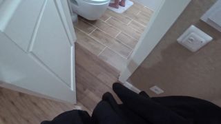 Super seductive brunette with substantial boobs and hot lower back tattoo gets laid