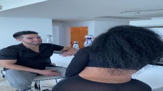 Plump white butt for enormous black dick or hardcore anal battering completely HD