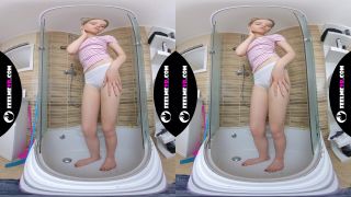 British chick Charlie Rose gets naked and teases with her yummy assets