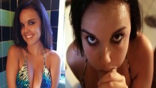 Sizzling British brunette Tracy Rose displays her large tits and juicy butt