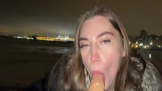 Fat cougar chick is evaluating a new sex device with her legs spread wide open