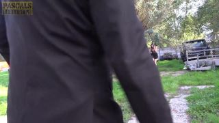 Youthful blonde guy bangs turned on busty milf doggy design