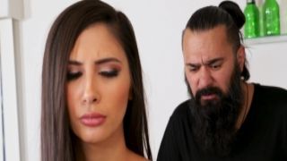 Leggy raven haired bitch got switch fucked in doggy position hard