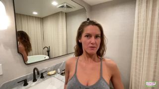 Petite blonde in swimwear Gina Gerson is fucked hard exactly on the rocky coast