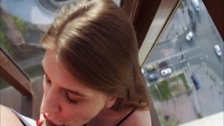 Terrific dick cyclist with sweet boobs Sophia Lomeli wan na tease 2 cocks (MMF)