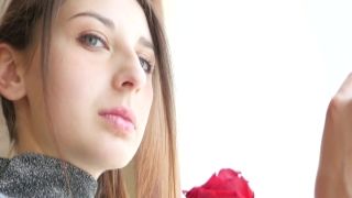 Cuffed teen with succulent butt Abella Threat gets fucked and creampied by turned on enthusiast