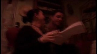 Wild vintage redhead nympho gets her both openings nailed by guy