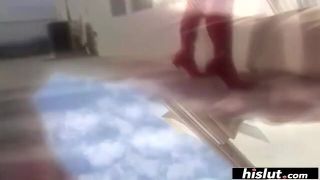 Curly-haired seductress offers her lover one heck of a blowjob