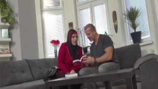 Warm blondie swallows that big and fat dick deepthroat