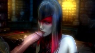 Youthful proprietresses of large boobs give blowjob and titjob to one lucky man